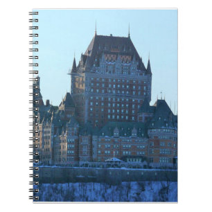 Caderno Espiral Chateau Frontenac, Quebec, Canadá