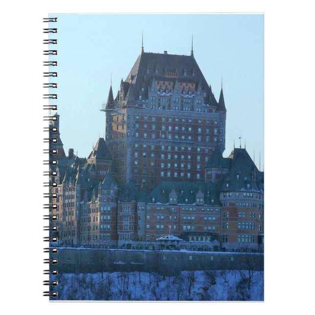 Caderno Espiral Chateau Frontenac, Quebec, Canadá (Frente)