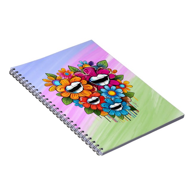 Caderno Espiral Chatty Blossoms Taza (Lado Direito)