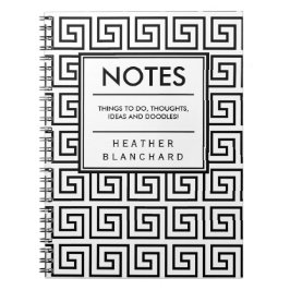 Caderno Espiral Chave grega