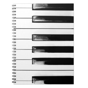 Caderno Espiral Chaves Piano Antigas