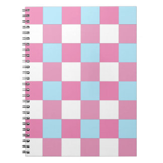 Caderno Espiral Checkerboard Pattern