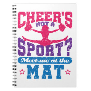 Caderno Espiral Cheer não é um Cheerleader de animação engraçado n