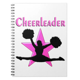 CADERNO ESPIRAL CHEERLEADER PINK STAR