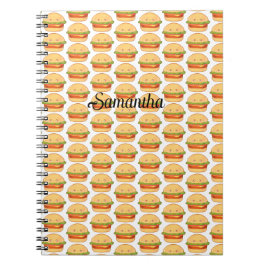 Caderno Espiral Cheeseburger Gato