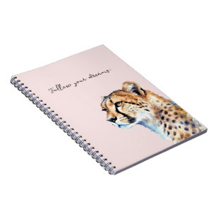 Caderno Espiral Cheetah Blush Pink
