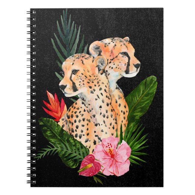 Caderno Espiral Cheetah Buquê (Frente)