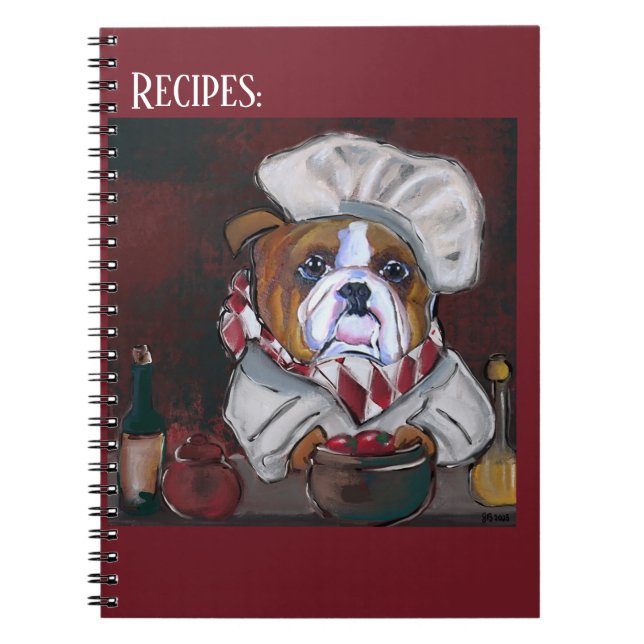 Caderno Espiral Chef Bulldog (Frente)