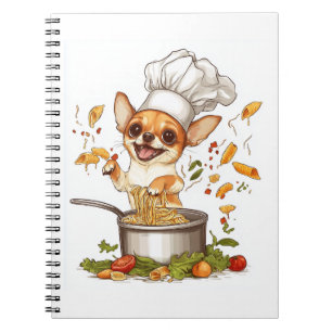 Caderno Espiral Chef Chihuahua - Mestre de Cachorro Culinário