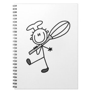 Caderno Espiral Chef de Pauzinhos Com Batedeira