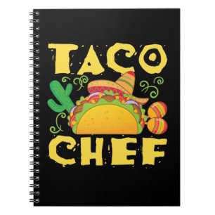 Caderno Espiral Chef de Taco Cozinha Mexicana