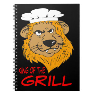 Caderno Espiral Chef Leão Irritado com Citação Engraçada