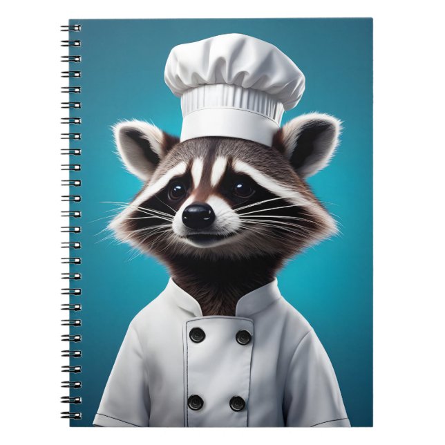 Caderno Espiral Chef Raccoon (Frente)