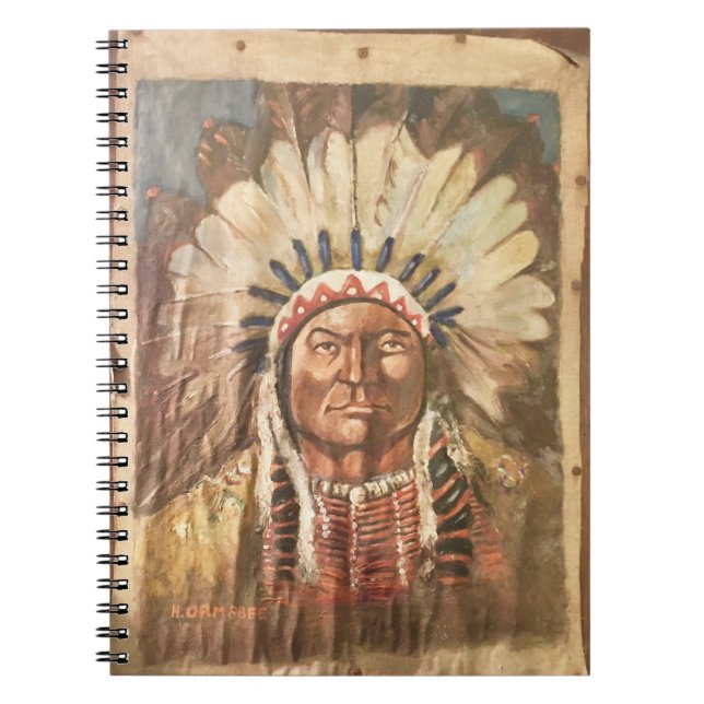 Caderno Espiral Chefe da Bull Indian (Frente)