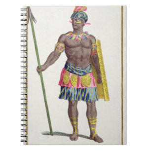 Caderno Espiral Chefe dos Hondurans, 1780 (gravura colorida)