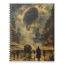 Chegada à Noite - Cena da Rua Steampunk