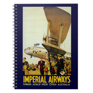 Caderno Espiral Chegada da Imperial Airways