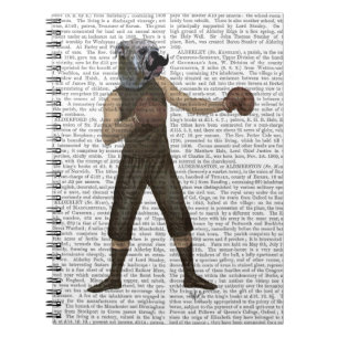 Caderno Espiral Cheio de Bulldog de Boxing