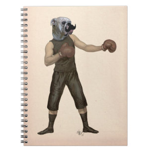 Caderno Espiral Cheio de Bulldog de Boxing 2
