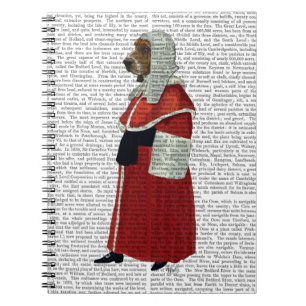 Caderno Espiral Cheio do Juíza do Hound Basset