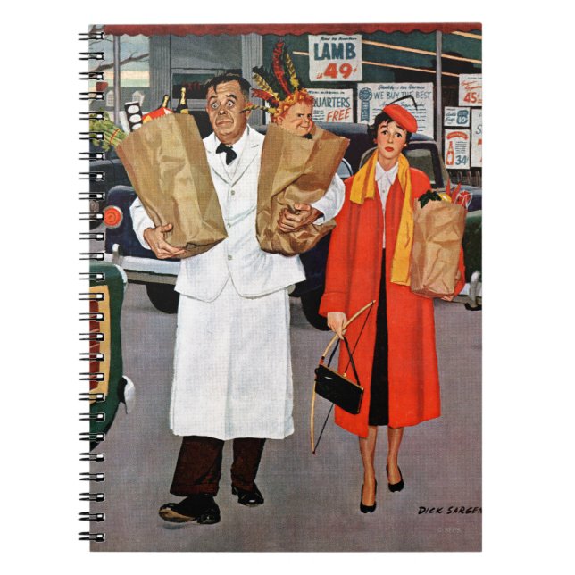 Caderno Espiral Cheio do saco do problema (Frente)