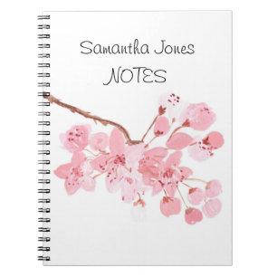 Caderno Espiral Cherry blosom Nature Sakura Floral Japonês