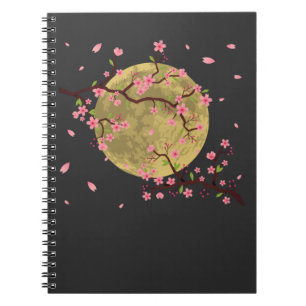 Caderno Espiral Cherry Blossom Moon Sakura