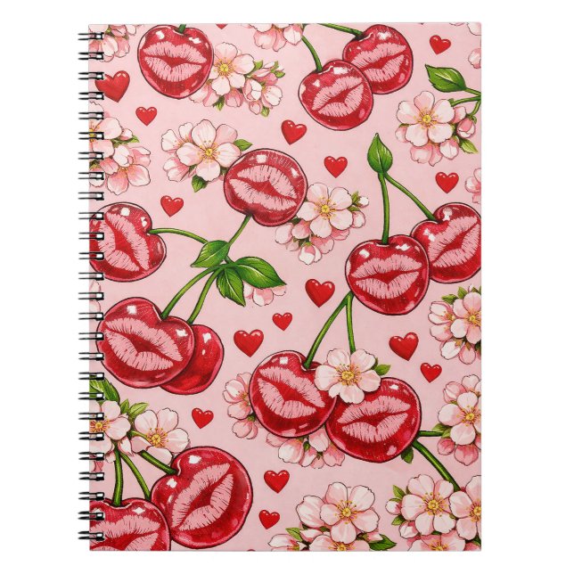 Caderno Espiral Cherry Kiss Notebook (Frente)