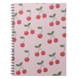 Caderno Espiral Cherry Pattern