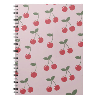 Caderno Espiral Cherry Pattern