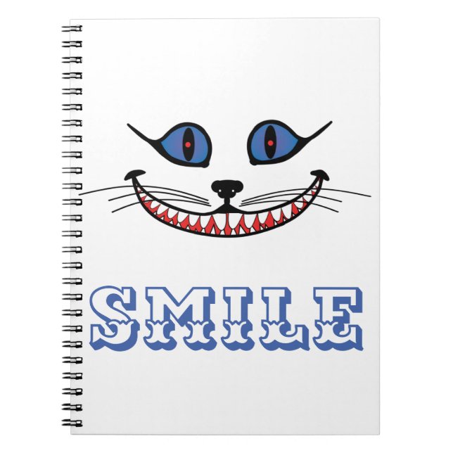 Caderno Espiral Cheshire Cat Smile (Frente)