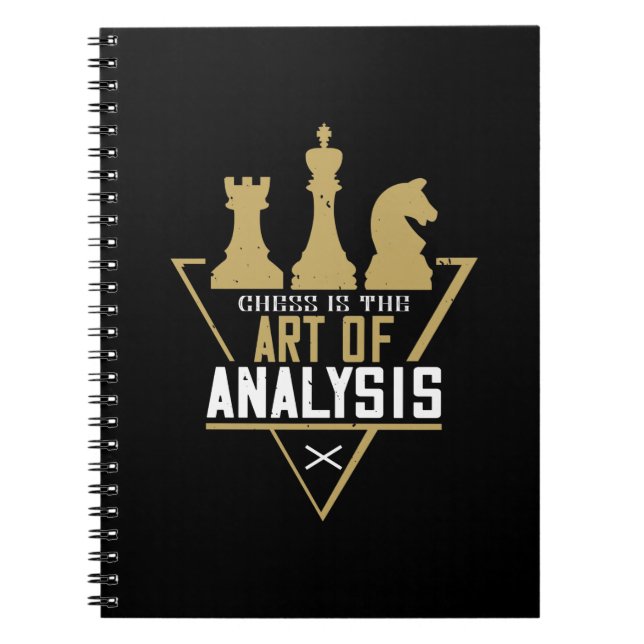 Caderno Espiral Chess - Chess Is The Art Of Analysis (Frente)