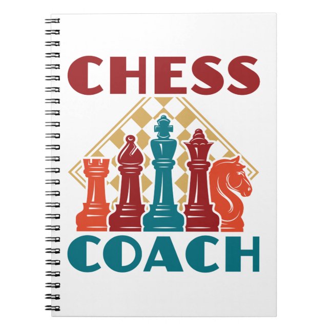 Caderno Espiral Chess Coach (Frente)