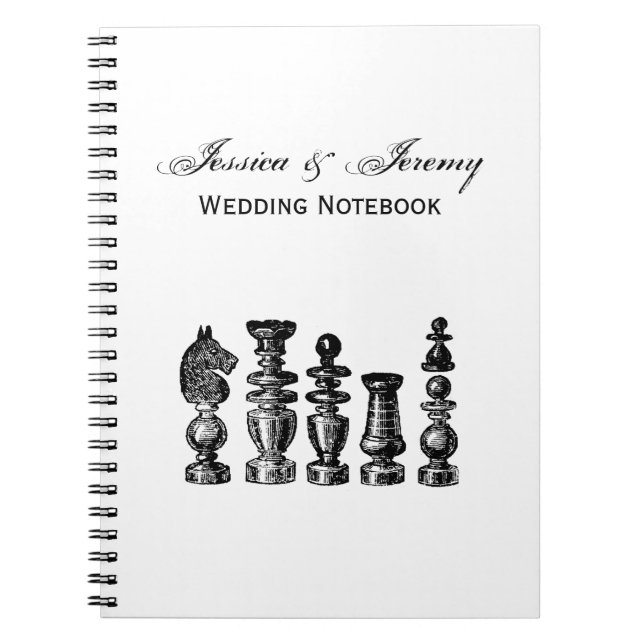 Caderno Espiral Chess Pieds Vintage Art (Frente)