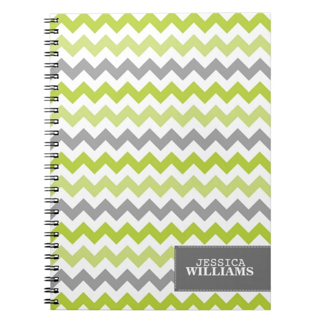 Caderno Espiral Chevron chique (Frente)
