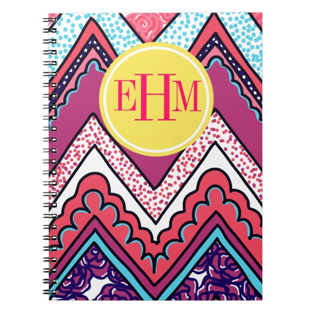 Caderno Espiral Chevron Indie (Frente)