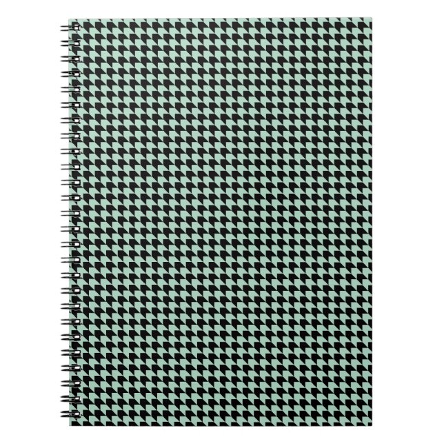 Caderno Espiral Chevron verifica marisco e preto (Frente)