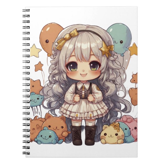caderno espiral chibi (Frente)