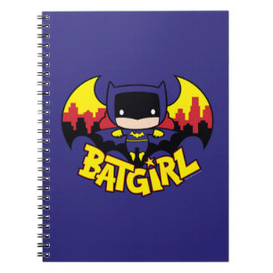 Caderno Espiral Chibi Batgirl Com Skyline & Logo Gotham