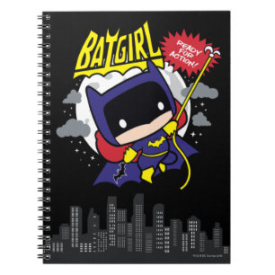 Caderno Espiral Chibi Batgirl Pronto Para Ação