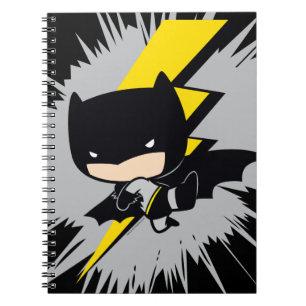 Caderno Espiral Chibi Batman Lightning Kick