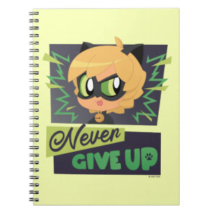 Caderno Espiral Chibi Cat Noir Nunca Desiste