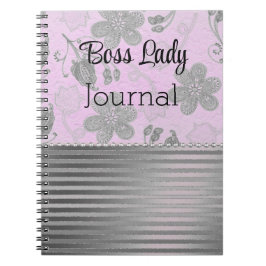 Caderno Espiral Chic Floral Boss Lady