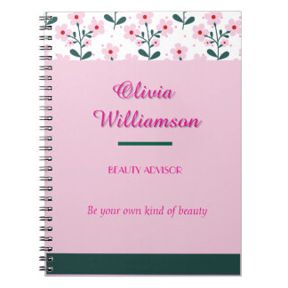 Caderno Espiral Chic Floral e Color Block