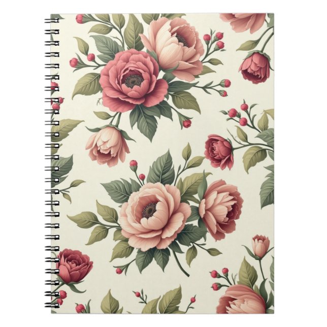 Caderno Espiral Chic francês Vintage (Frente)