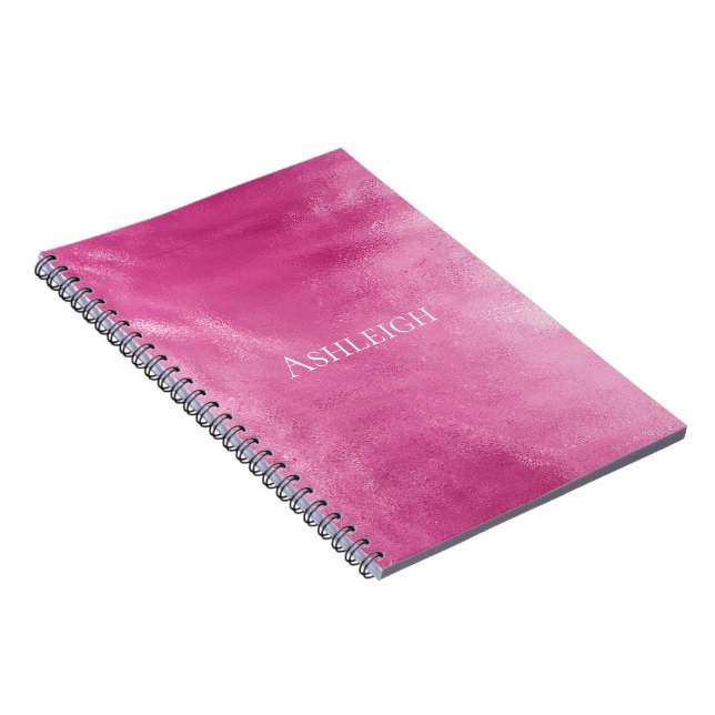 Caderno Espiral Chic Glam Rosa (Lado Direito)