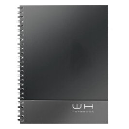 Caderno Espiral Chic Modern Business Black