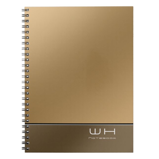 Caderno Espiral Chic Modern Business Brown (Frente)