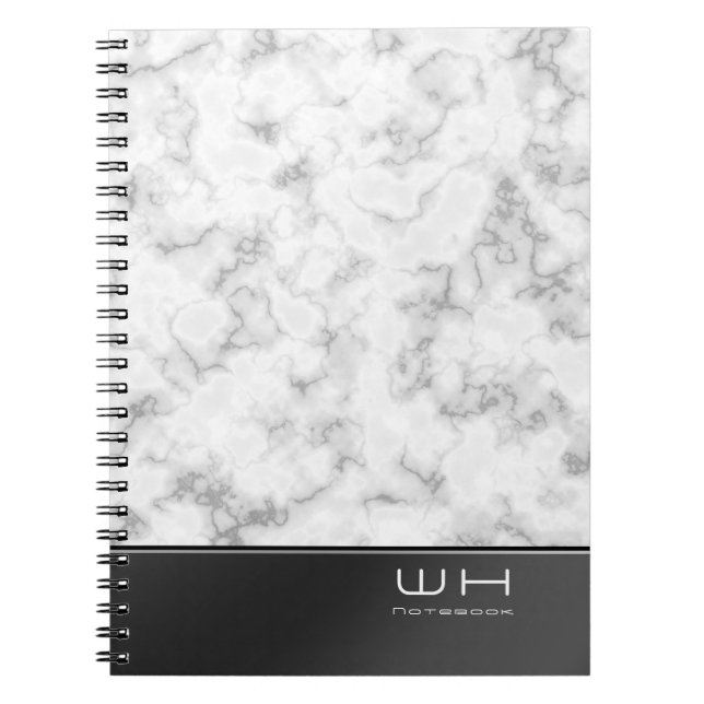 Caderno Espiral Chic Modern Business Marble (Frente)