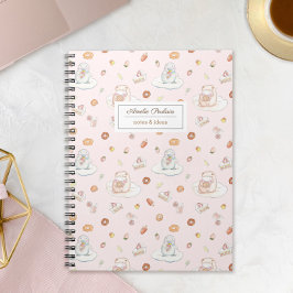 Caderno Espiral Chic Sheep & Penguin Desserts Pattert Pink name